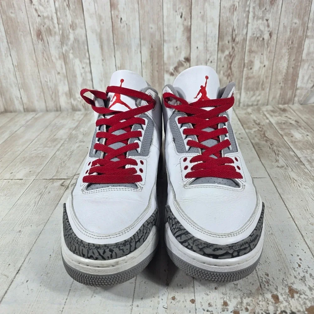 Jordan 3 Retro Fire Red 2022 White Red Grey DN3707-160 Mens 10